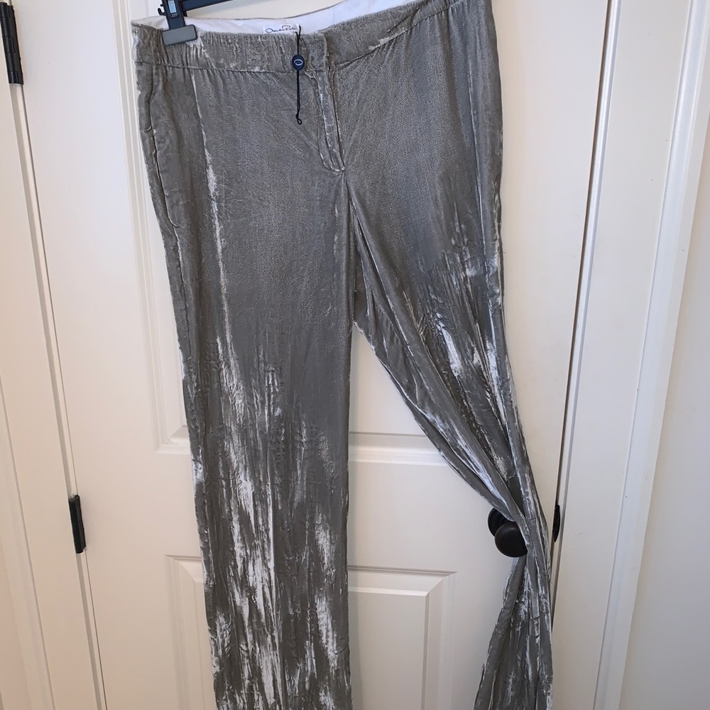 Oscar de la Renta Velvet Slacks